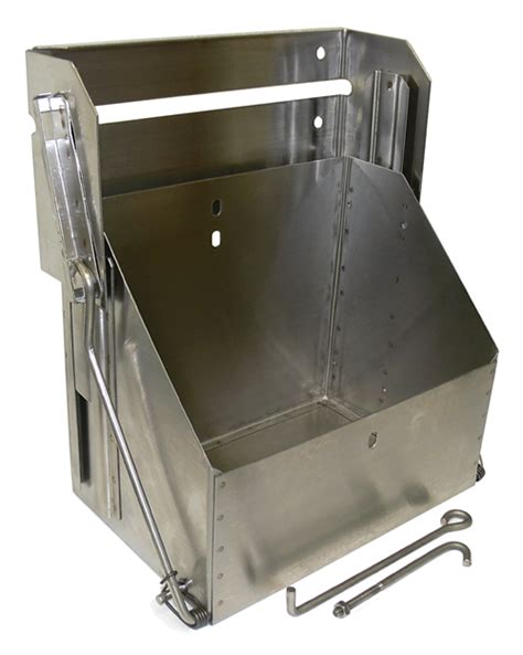 stainless steel drop down battery box|Speedway Drop.